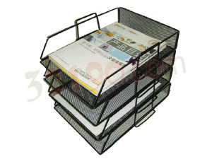 宏祎63574金属网状直式叠加文件格(文件盘)