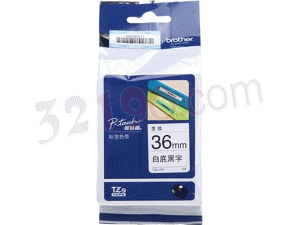 brother兄弟TZe-261 36mm白底黑字标签色带（适用PT3600/9700PC/9800PCN）