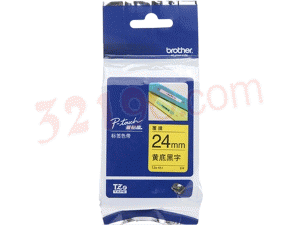 brother兄弟TZe-651 24mm黄底黑字标签色带（适用PT1650/7600/2700/3600