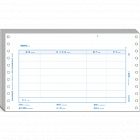 西玛KPL103S 针式金额记账凭证(发票版)(70g纸张,241*140mm,1000份/包,2包/箱)
