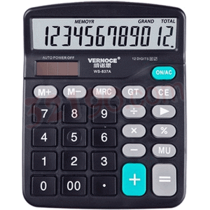 威诺思WS-837A 12位双电源计算器35*120*148mm