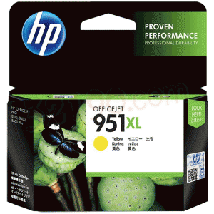 HP惠普CN048AA 951XL号超大容量黄色墨盒(1500页,HP Officejet Pro 8600/8100/276DW)