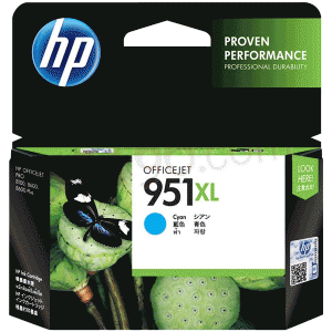 HP惠普CN048AA 951XL号超大容量青色墨盒(1500页,HP Officejet Pro 8600/8100/276DW)