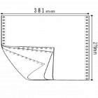 传美381-3 三层白色压线出口退税专用打印纸(400份/箱)