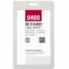 UHOO优和6612 有色PP框式扣合式证件卡 竖式54*90mm 可入两张IC卡