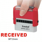 Trodat卓达4911 E110回墨印章(RECEIVED)翻斗印章