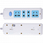 公牛GN-211单排四联插座(10A,2500W,两个3孔两个2孔)