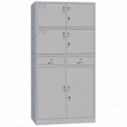 宏祎YZ-028中二斗档节对开门文件柜(H1800W900D400mm)分体柜