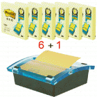3M R330 3"*3"抽取式报事贴超值装（6本R300黄色+1个DS300透明座）