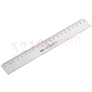 deli得力6220  20CM有机直尺