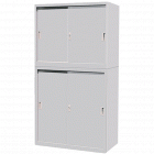 宏祎YZ-Y004上下铁移门通体柜(H1800W900D400)文件柜