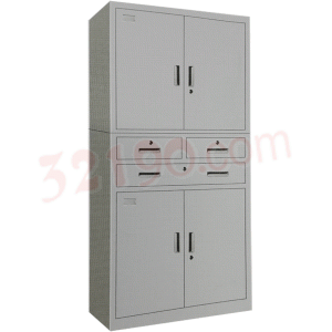 宏祎YZ-031中三斗双节拉门柜(H1800W900D400mm)分体柜  文件柜