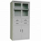 宏祎YZ-029中三斗玻璃移门柜(H1800W900D400mm)文件柜