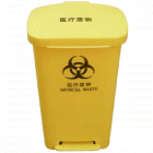 宏祎50L 黄色医疗废物垃圾桶H640w480D420mm 塑料垃圾桶 环卫桶 垃圾分类
