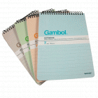 Gambol渡边SA6506X A6 50页螺旋竖翻本本子本子