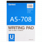 Gambol渡边A5-708AC A5 70页有线条竖翻本本子本子