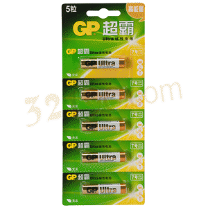 GP超霸 7号1.5V AAA碱性电池(5粒撕卡装,24A-L5i)