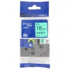 Brother兄弟TZe-741绿底黑字18mm原装标签机色带(PT-18Rz/2030/2100/2430PCz/2730/3600/7600/9700PC/9800PCN)
