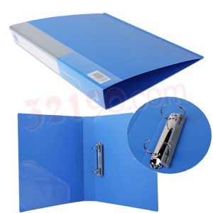 deli得力5387 A4 40mm 2孔D型PP面文件夹