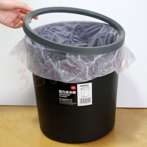 deli得力9555圆型垃圾筒(直径256*H263mm)垃圾篓