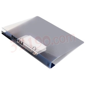 deli得力5381 D型2孔文件夹(脊背34mm,透明)
