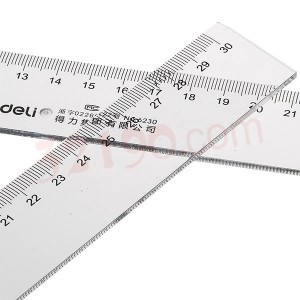 deli得力6230 30cm有机直尺