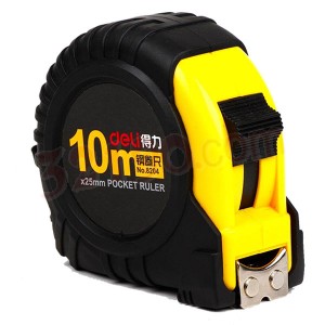 deli得力DL-8204 10M*2.5mm钢卷尺 双刻度