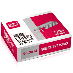 deli得力0014 23/23厚层订书针(23mm,约210页)  订书钉 钉书针