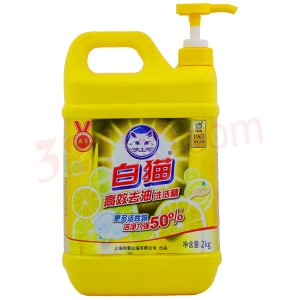 白猫2KG桶装洗洁精(高效去油型)