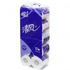 APP清风3层275段10卷装卷筒卫生纸(无香型) 加韧超柔原木纯品 卷纸卷筒纸
