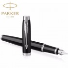 Parker派克IM纯黑丽雅 白夹墨水笔 钢笔 全金属笔身